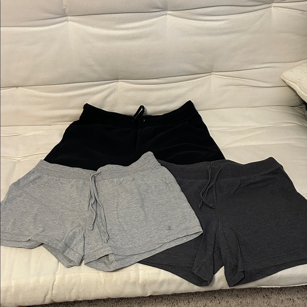 Champion Women's Athletic Shorts - Black, Gray, Dark Gray